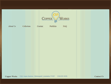 Tablet Screenshot of copperworksco.com